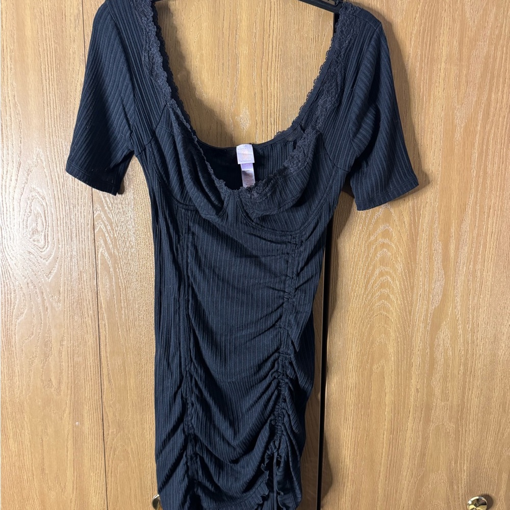 Savage X Fenty Black Textured Top